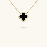 CLOVER | BLACK NECKLACE