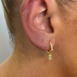 Evane Diamond Hoops