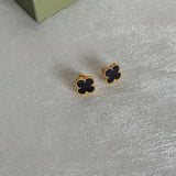 CLOVER | BLACK EARRINGS