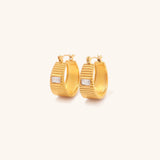 Amaya Gold Hoop Earrings