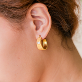 Amaya Gold Hoop Earrings