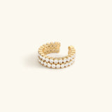 Evane Studded Gold Ring