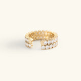 Evane Studded Gold Ring