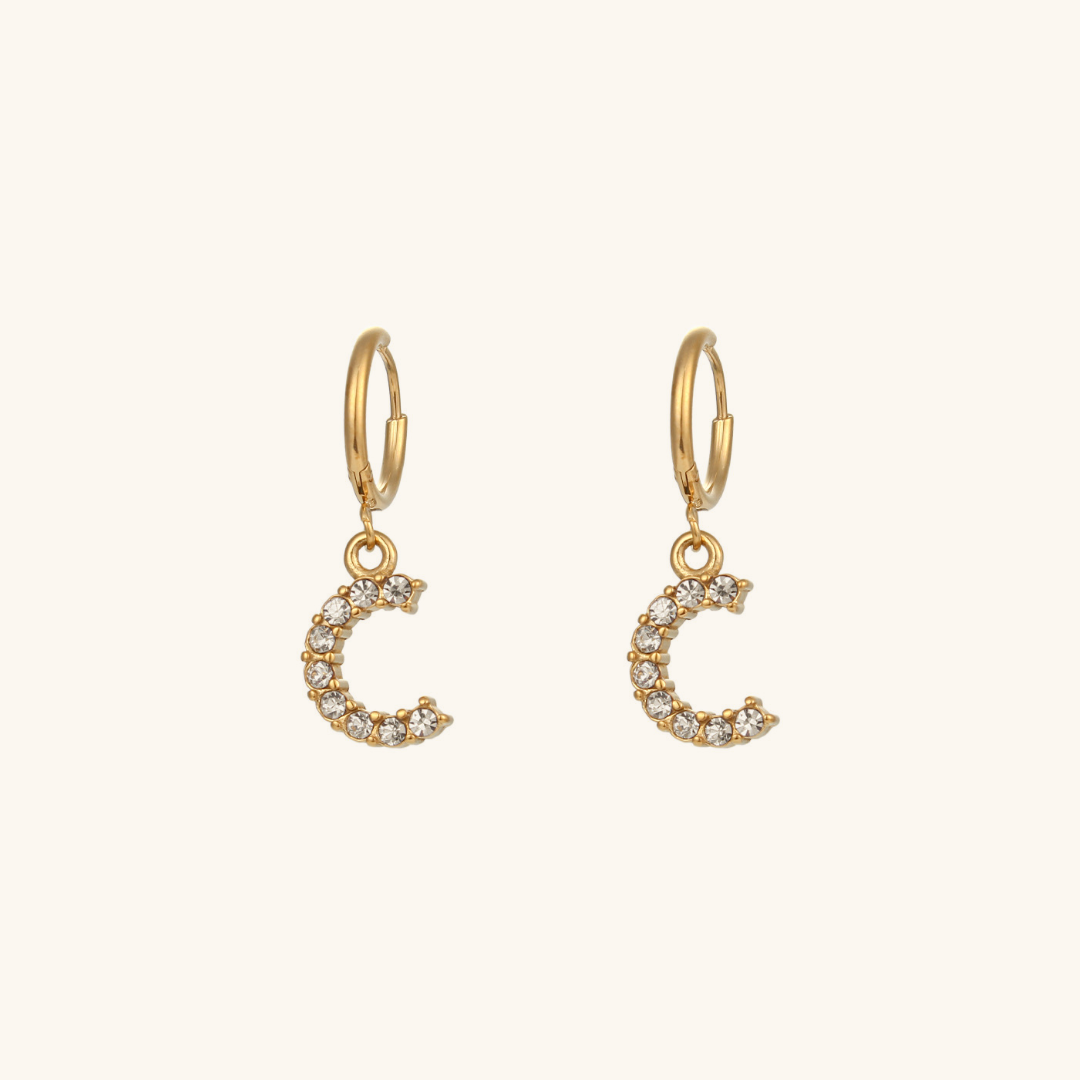 Adrielle Initial Letter Earrings