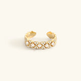 Cyrine Gold Patterned Ring