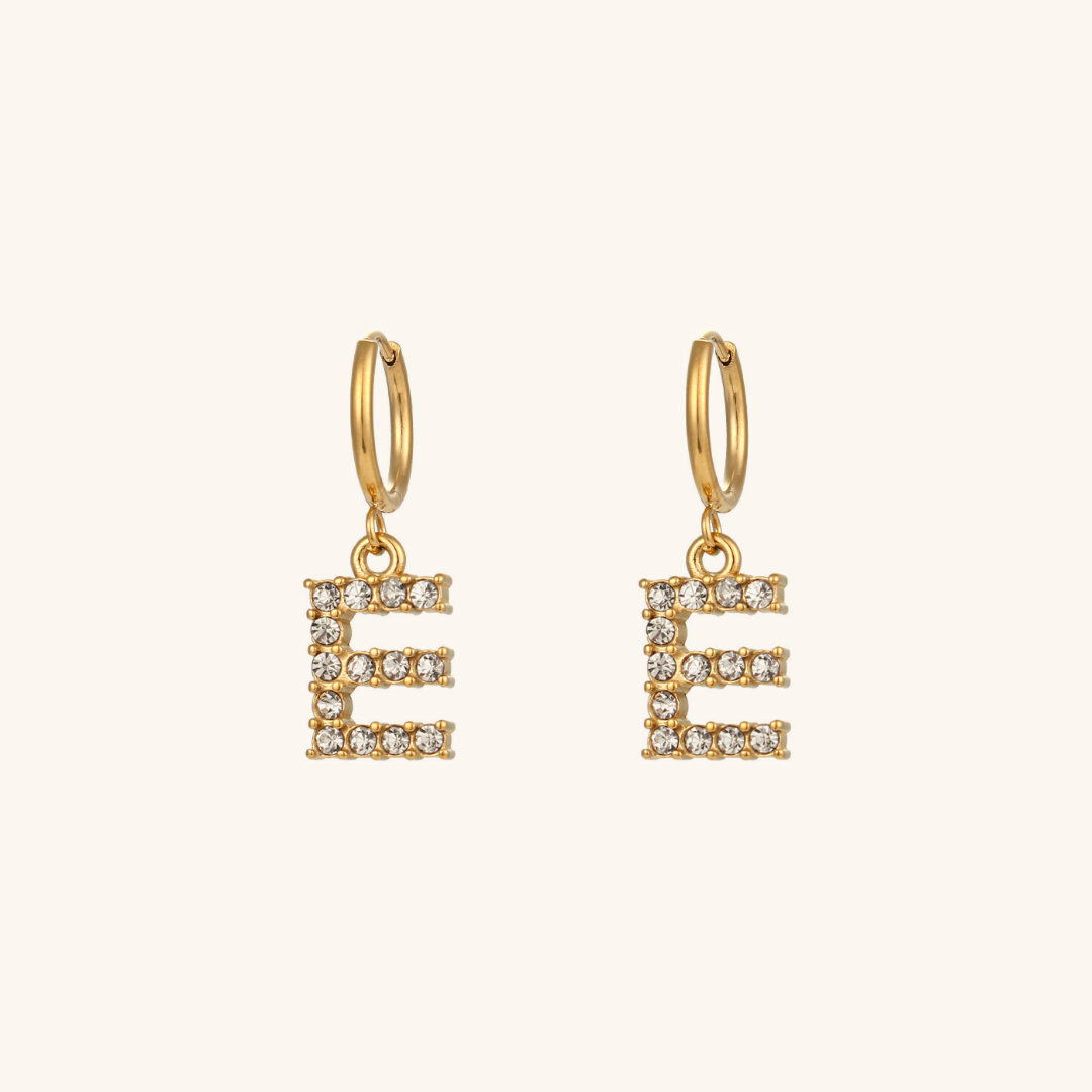 Adrielle Initial Letter Earrings