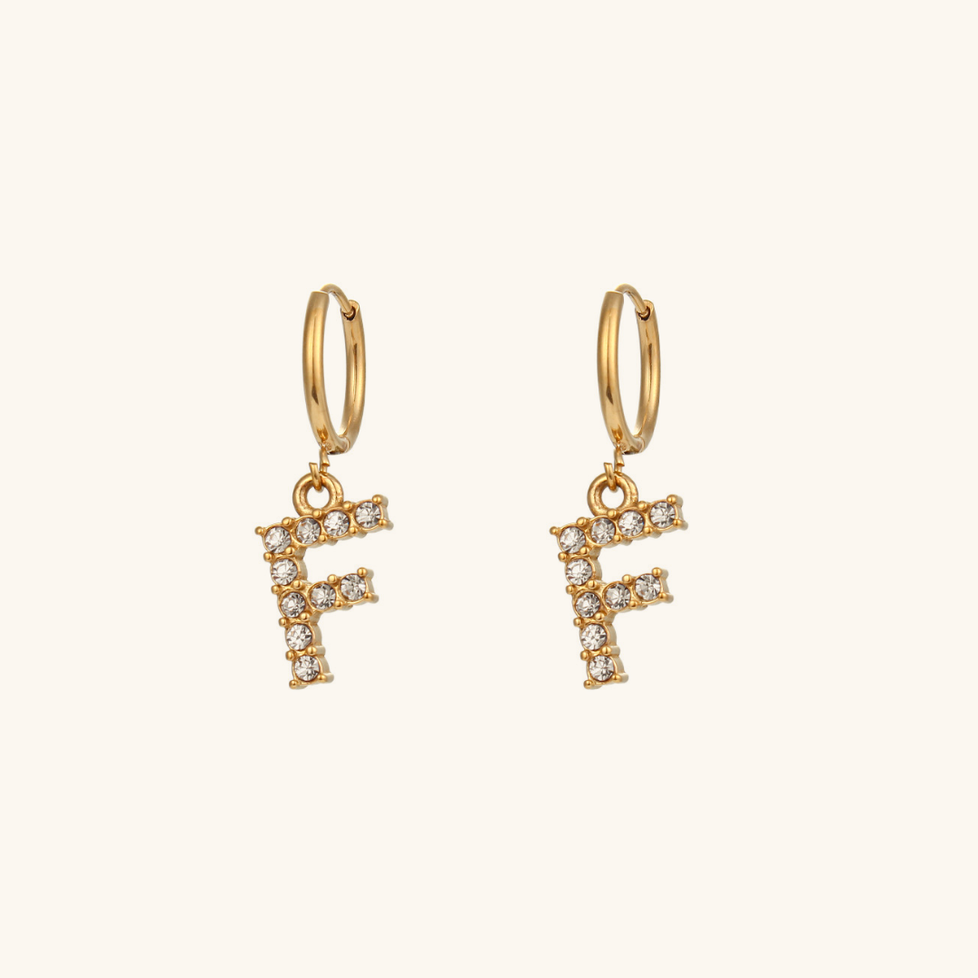 Adrielle Initial Letter Earrings