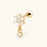 Veyra Round Back Diamond Stud