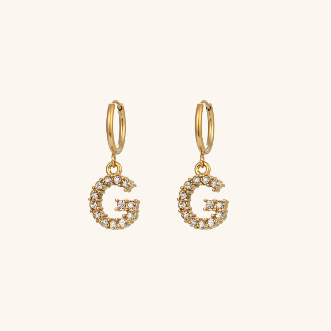 Adrielle Initial Letter Earrings