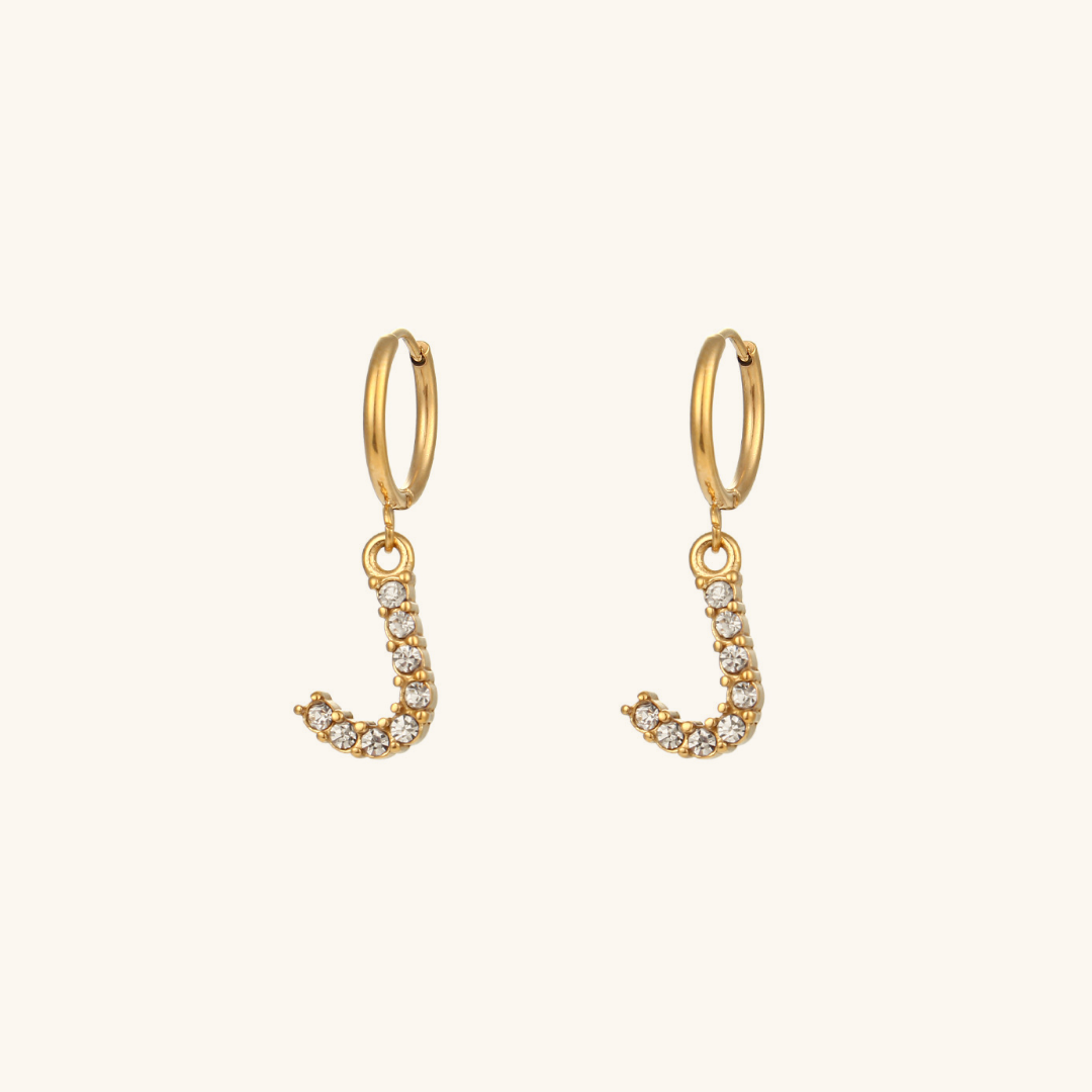 Adrielle Initial Letter Earrings