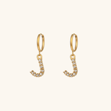 Adrielle Initial Letter Earrings