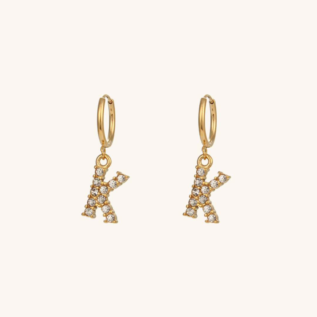 Adrielle Initial Letter Earrings