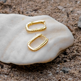 Calla Oval Hoop Earrings