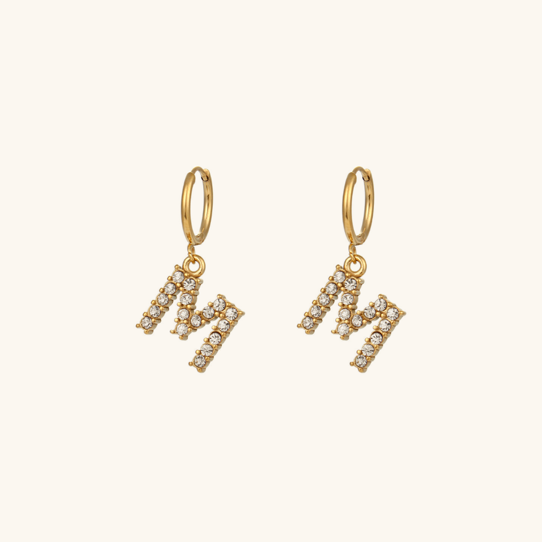 Adrielle Initial Letter Earrings