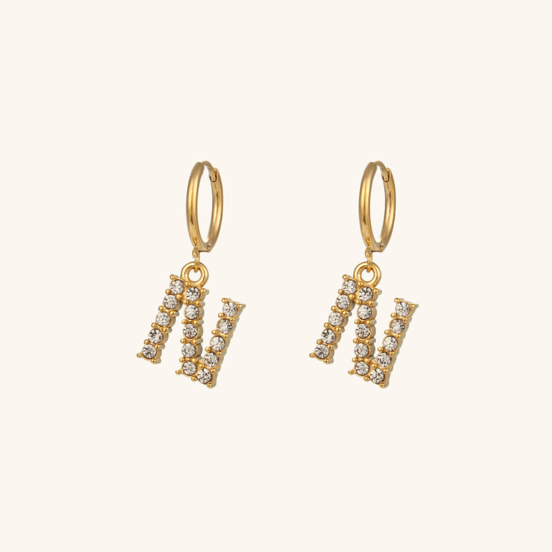 Adrielle Initial Letter Earrings