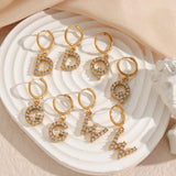 Adrielle Initial Letter Earrings