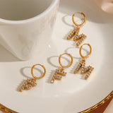 Adrielle Initial Letter Earrings