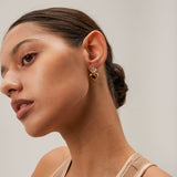 Rovia Heart Gold Earrings