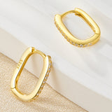 Calla Oval Hoop Earrings