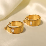 Amaya Gold Hoop Earrings