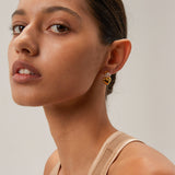 Celeste Heart Gold Earrings