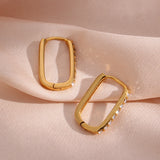 Elara Gold Hoop Earrings