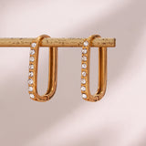 Elara Gold Hoop Earrings