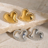 Noelle Heart Gold Earrings