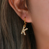 Adrielle Initial Letter Earrings