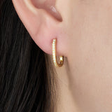 Calla Oval Hoop Earrings