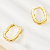 Calla Oval Hoop Earrings