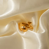 Elyseé Gold Serpent Ring