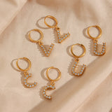 Adrielle Initial Letter Earrings