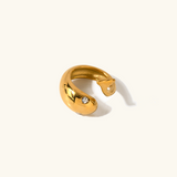 Elyseé Gold Serpent Ring