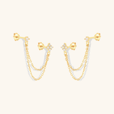 Kendall Diamond Chain Stud