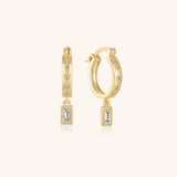Evane Diamond Hoops