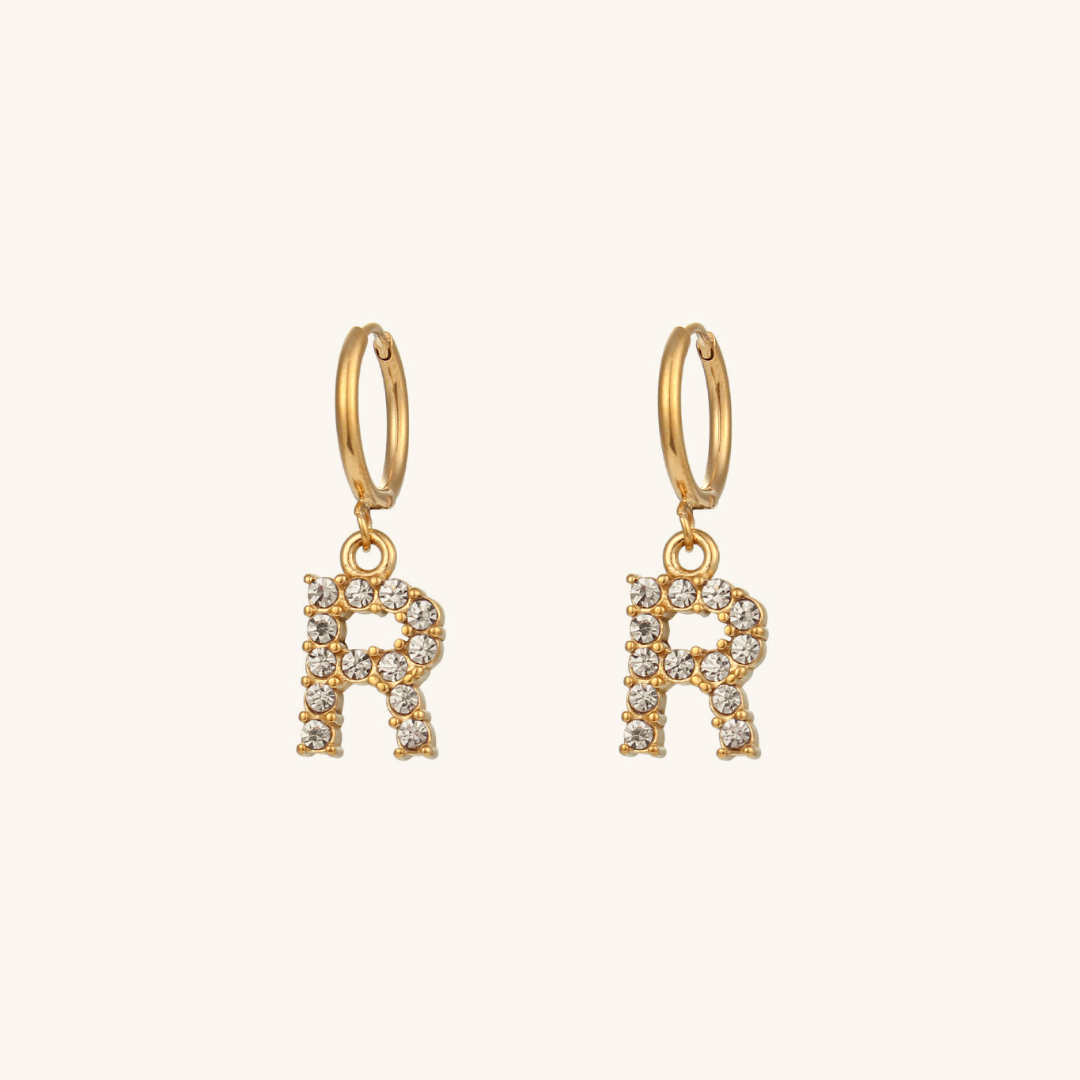 Adrielle Initial Letter Earrings