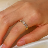 Cyrine Gold Patterned Ring