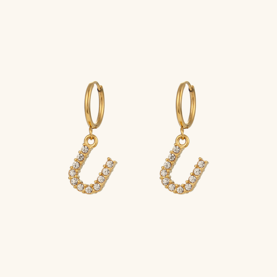 Adrielle Initial Letter Earrings