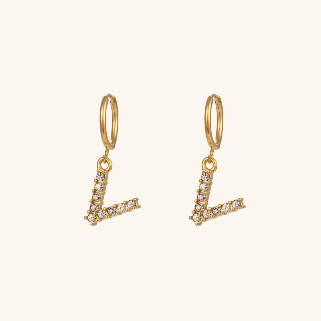 Adrielle Initial Letter Earrings