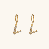 Adrielle Initial Letter Earrings