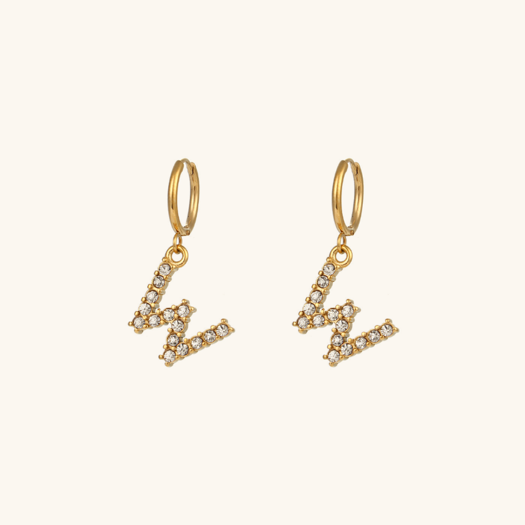 Adrielle Initial Letter Earrings
