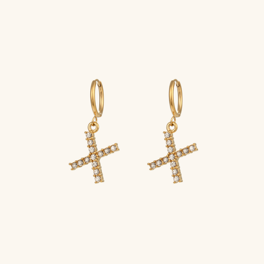 Adrielle Initial Letter Earrings