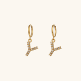 Adrielle Initial Letter Earrings