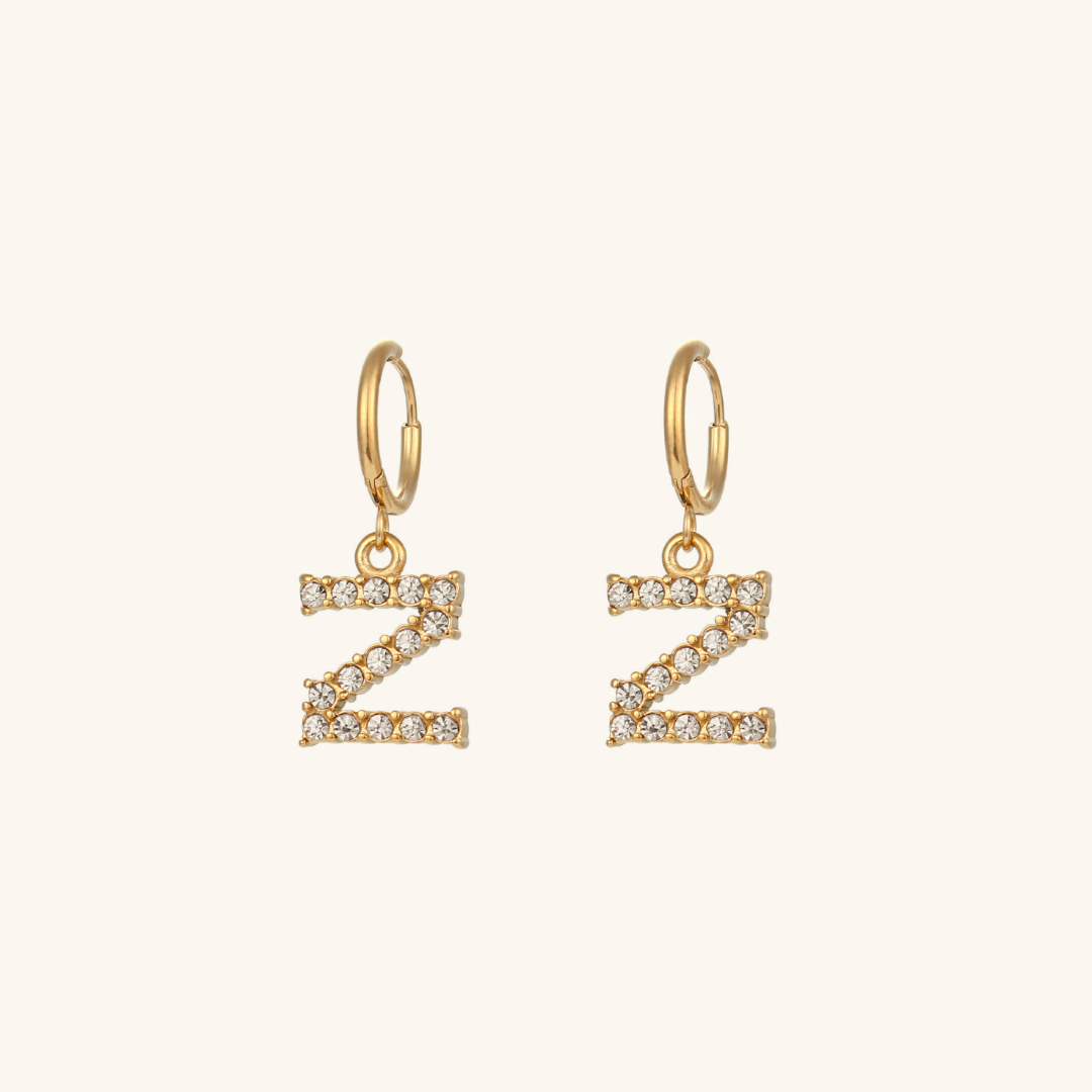 Adrielle Initial Letter Earrings