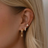Evane Diamond Hoops